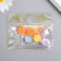 Decor for creativity plastic "Chamomile with a colored core" set 10 pcs mix