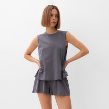 Women's pajamas (T-shirt, shorts) minku: Home Collection Color Gray, Rr. 42