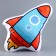 Soft toy "Rocket", 55 cm
