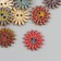 Buttons wood for creativity 2 punctures "chamomile" set 20 pcs 2.5x2.5 cm