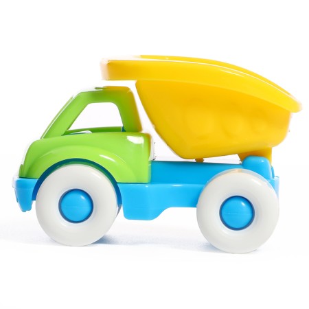 Set for playing in sand No. 106: bucket 0.3 l, sieve, scoop, rake, machine "Bublik"-2