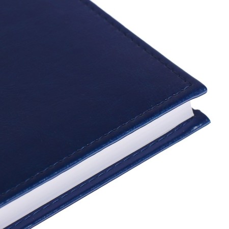 Diary of Leduced A5, 160 sheets of Nebraska, covering artificial leather, corner perforation, blue-2