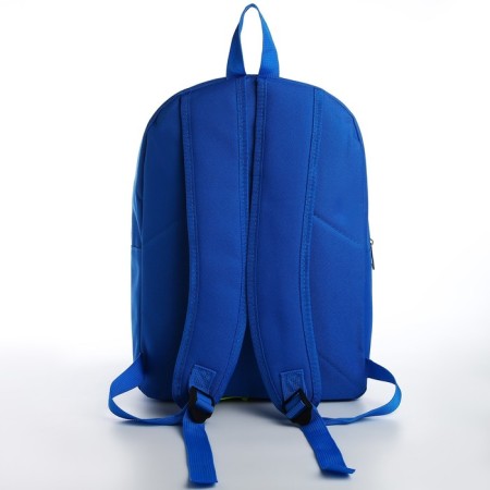 School textile Backpack with lacing Focus, 38x29x11 cm, blue-6