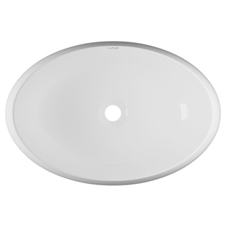 Haller shell Wave Comfort, oval, white color, 60x40x15 cm-1
