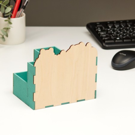 Organizer for the office "Happiness here!" 4 departments 15x10x14-2