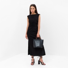 Women's dress with draping Mist Summer Time, Black, R.42