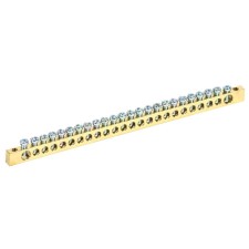 Шина PEN «земля-ноль» 6х9 мм 24/2 (24 группы/крепеж по краям) REXANT