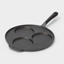 Flying pan, cast iron, d = 19.5 cm, cast-iron handle, black color