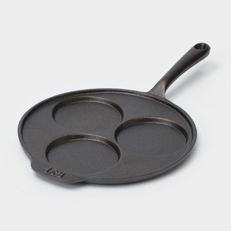 Flying pan, cast iron, d = 19.5 cm, cast-iron handle, black color