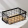 Universal basket Savanna "Aesthetics", 25 × 18.3 × 10 cm, black color