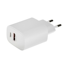 Network charger GQ-5, USB, Type-C, 3 A, 20 W, QC+PD, White