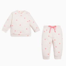 Set: jumper and pants crumb I am a “bunny”, height 74-80 cm, beige color