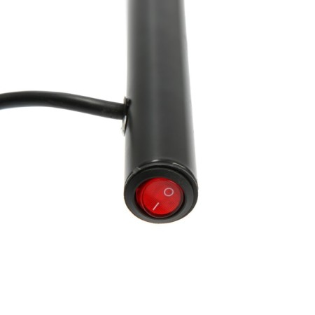 Electric heated towel rail, PE-01, P-shaped, 220x500 mm, black-4