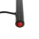 Electric heated towel rail, PE-01, P-shaped, 220x500 mm, black