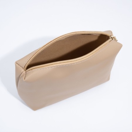 Magnet bag bag, lightning cosmetic bag, beige color-5