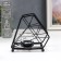 Climber Metal, glass for 1 candle "Loft. Trapezius" black 13x8x15 cm