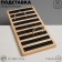 Stand for rings 9 stripes, wood, 15 × 28.5 × 2 cm, black color