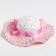 Female hat, light pink color, size 56-58