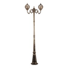 Sadovo-park lamp Feron PL3708, IP44, E27, 60 W, 560x180x2200 mm, color black gold