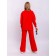 Sweatshirt for girls, height 122 cm, red color