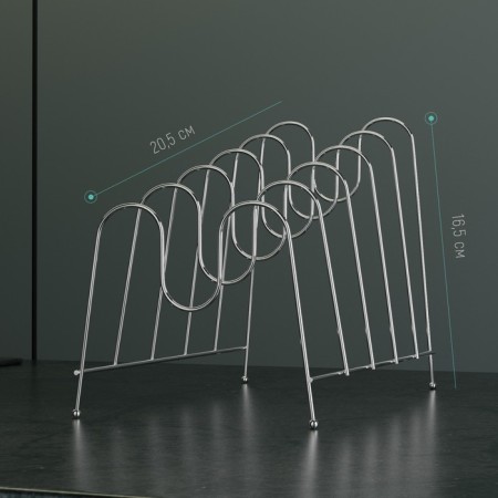 Cover stand for 5 objects of the share, 22.5 × 20.5 × 16.5 cm, color chromium-5