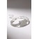 Bracelet with rhinestones "Bright" rectangle, white color in silver, 18 size