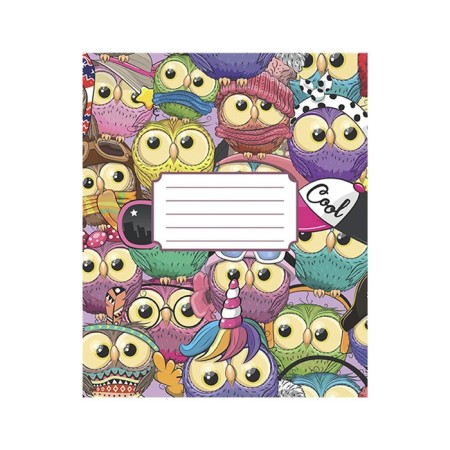 Notebook of 12 sheets in the Bright Mix line, cover coated paper, VD-LK, OFSET block, MIX-5