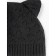 A cap on ties with ears Children's Amarobaby Pure Love Kitten, lining, size 40-42 cm, black color