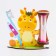 Sanding clock for brushing giraffes, timer 3 minutes