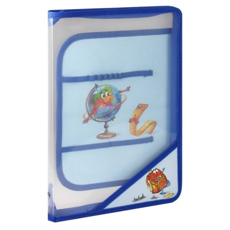 Labor folder A4, 328 x 228 x 25 mm, lightning around, folding bar, plastic, Phoenix "Globe"-1