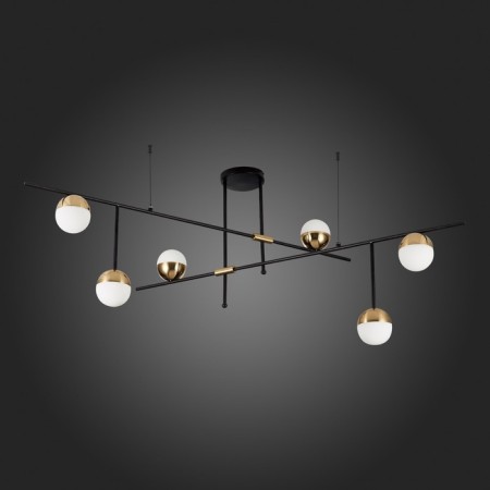 Ceiling Ceiling ST LUCE. SL1507.422.06. Albero. 6x5 watts, G9, 4000k, 163.5x20x75 cm, black color-4