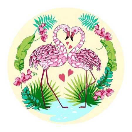 Cutting board “Flamingo”, D = 20 cm, color mix-3
