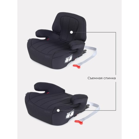 Boster car children's Rant Turbo Active Line, ISOFIX mount, group 3 (22-36 kg), black color-2