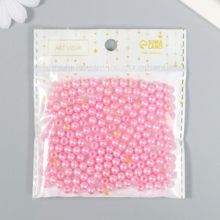 Beads for creativity plastic "Pink lace" set of 200 pcs d = 0.6 cm-3