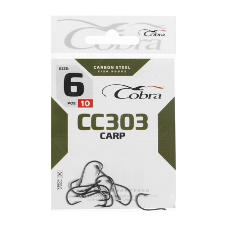 Cobra Carp hooks, series CC303, No. 06, 10 pcs.