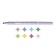 Fleeters 8 colors, Carioca "Pastel", pastel palette, washed off, non -toxic ink, euro suspension
