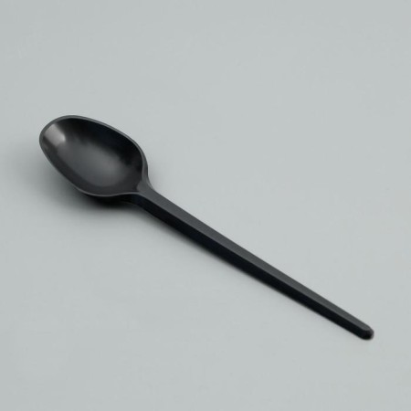 A disposable tea spoon "Black" 12.5 cm
