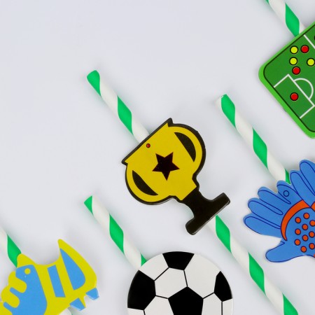 Pipe for the cocktail "Football", a set of 6 pcs.-2