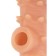 Kokos nozzle is realistic with additional stimulation, TPE, bodily, 15.6 cm, l