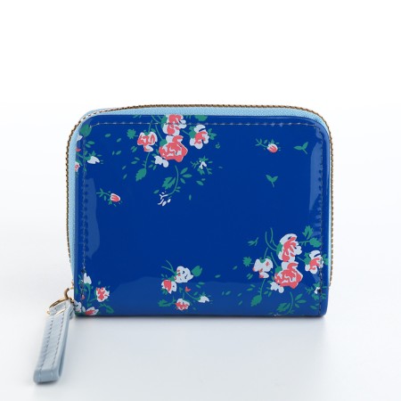 Women's wallet with lightning, blue color-1