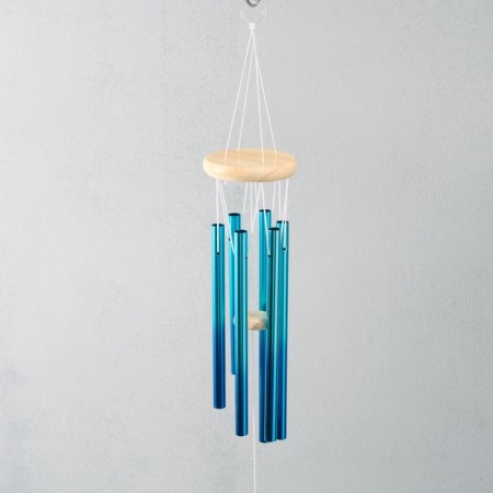 Wind Music Metal "Gradient" Blue 6 tubes 75 cm-1