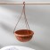Street Kashpo for flowers suspended "Julia", 3.5 l, brown color