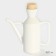 Porcelain sauces containers on a bamboo stand Bellatenero, 3 objects: 2 saucepan 420 ml, stand 17 × 7.2 × 17 cm, white color
