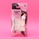 Frolling nails "colored jacket", 24 pcs, adhesive plates, almond shape, glossy pink/white color