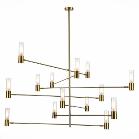 Ceiling Ceiling ST LUCE. SL1239.303.14. Vitra. 14x5 watts, G9, 4000k, 145x145x133 cm, brass color