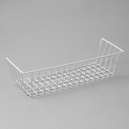 Basket on a grid, 38.5 × 13 × 9.5 cm, white color-1