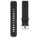 18 mm watch strap, with quick-detachable studs, silicone, L-21.5 cm, black