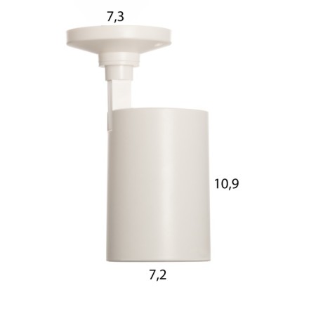 Rum Lamp GU10 10W white-gold 8x18x14 cm-5