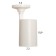 Rum Lamp GU10 10W white-gold 8x18x14 cm