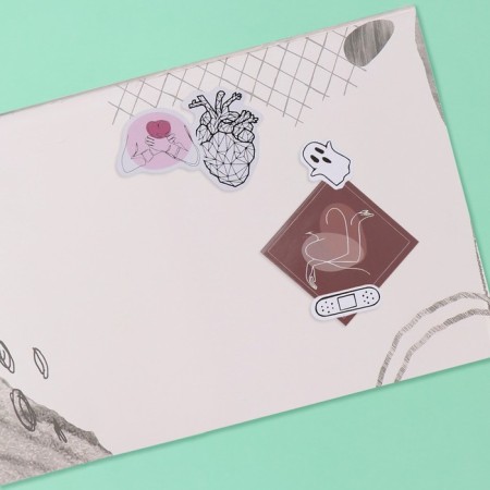 Stickers in the book "One Line" + 3 Fires 20.7x14.2 cm-2